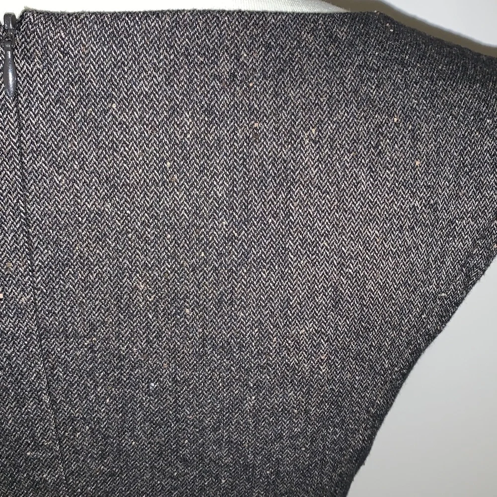 Ann Taylor Virgin Wool Cap Sleeve Dress Suiting Lined Size 0 Brown - Picture 6 of 11